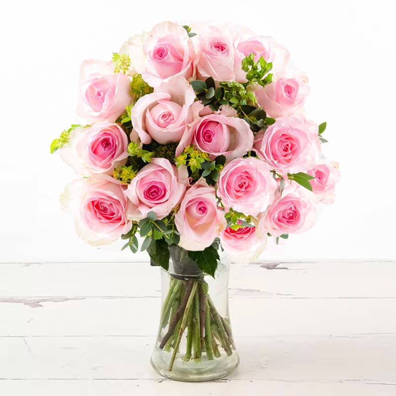 12-24 Luxury Pink Roses - Flower Bouquet - Next Day Flower Delivery UK - Appleyard London