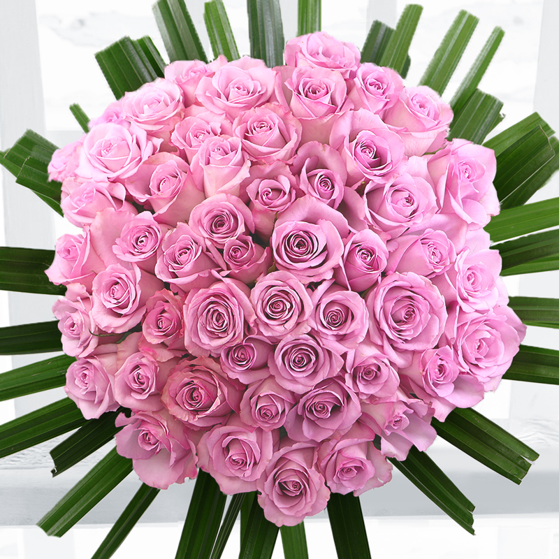 50 Lavender Roses - Flower Bouquet - Next Day Flower Delivery UK - Appleyard London