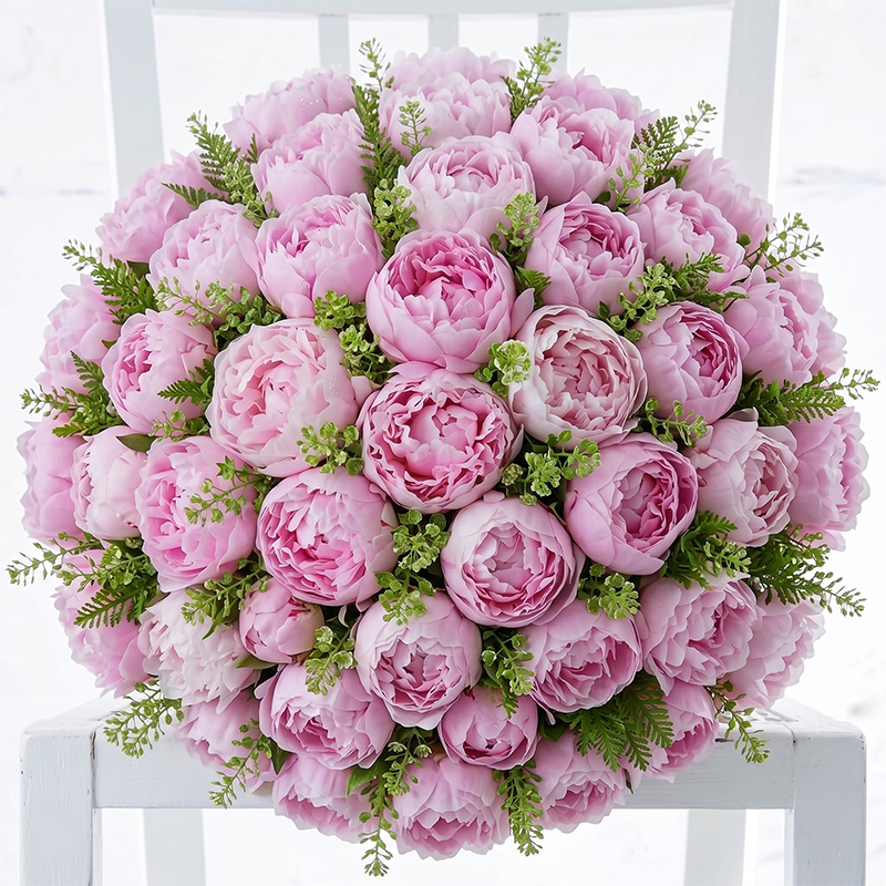50 Pink Peonies Bouquet – Luxury Fresh Peonies - Next Day Flower Delivery UK - Appleyard London
