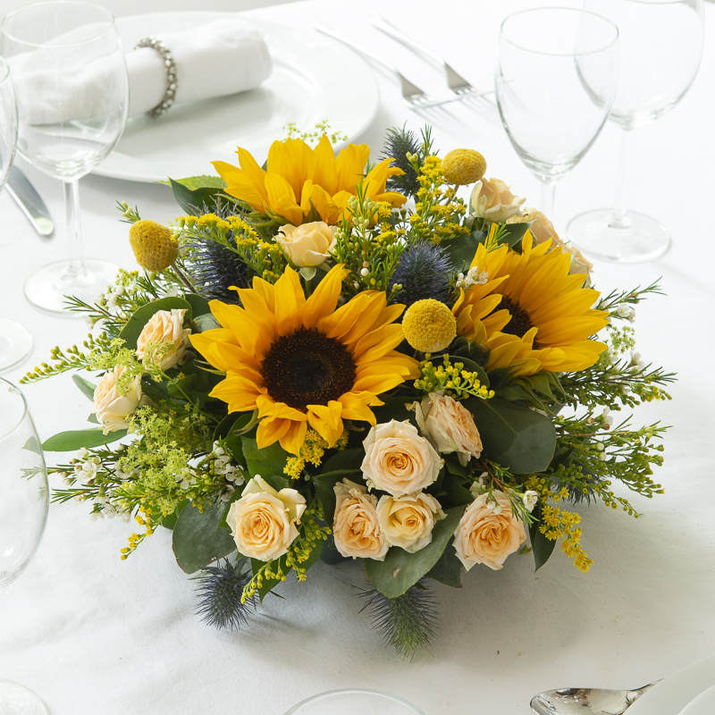 Radiant Posy Table Centre - Wedding Flower Bouquet - Last Minute Wedding Flowers Delivery UK - Appleyard London