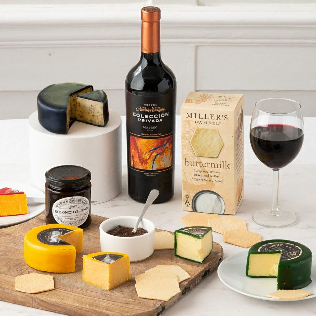 Classic Cheese & Wine Hamper | Luxury Hampers Delivered by Appleyard London