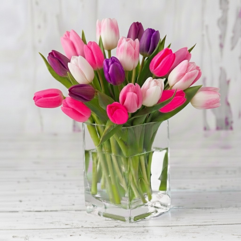 20 Springtime Tulips - Flower Bouquet - Next Day Flower Delivery UK - Appleyard London