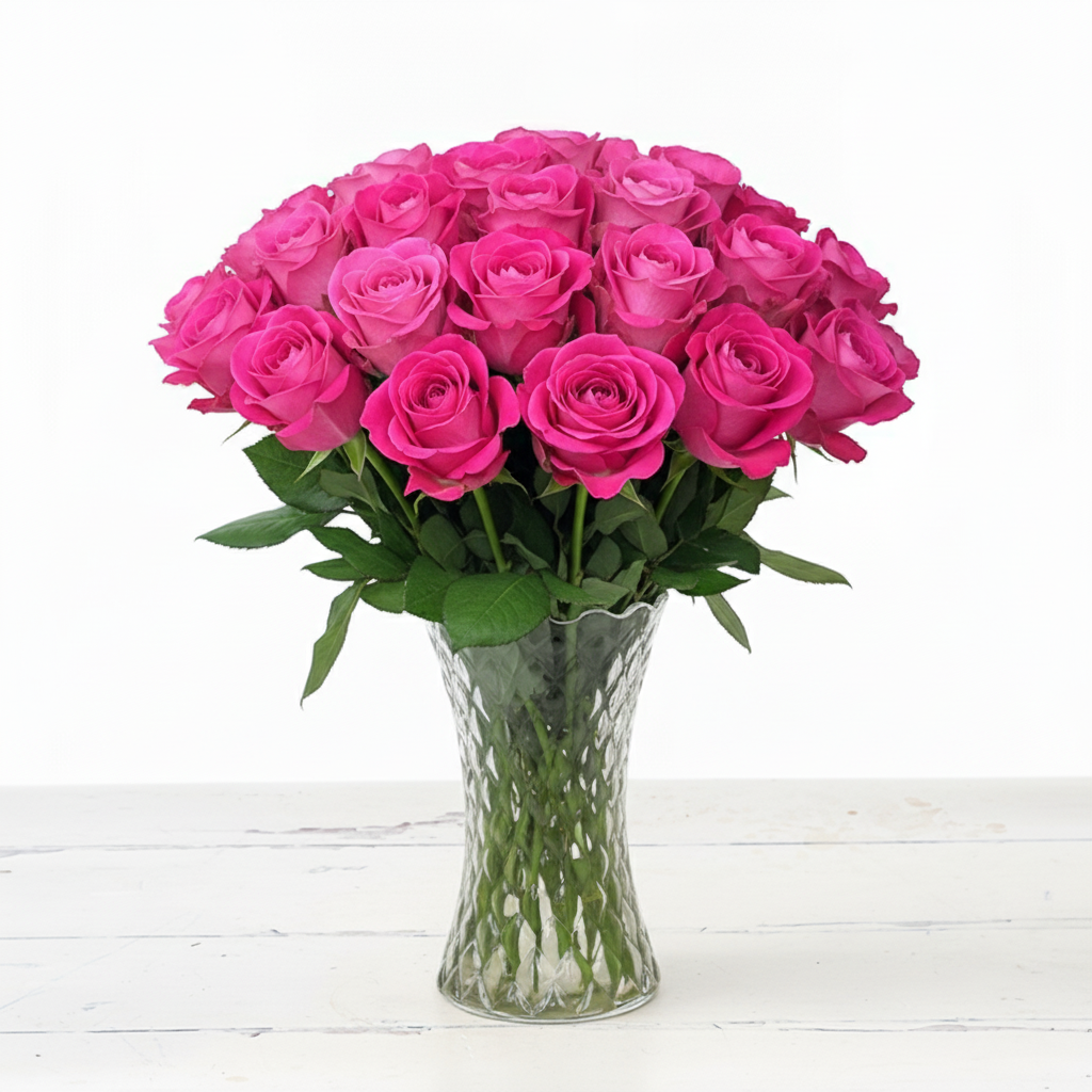 20 Pink Roses - Flower Bouquet - Next Day Flower Delivery UK - Appleyard London
