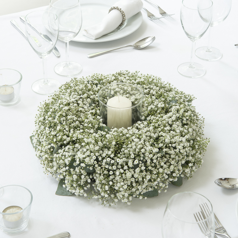 Gypsophila Table Centres - White - Wedding Flower Bouquet - Wedding Centrepieces - Last Minute Wedding Flowers Delivery UK - Appleyard London