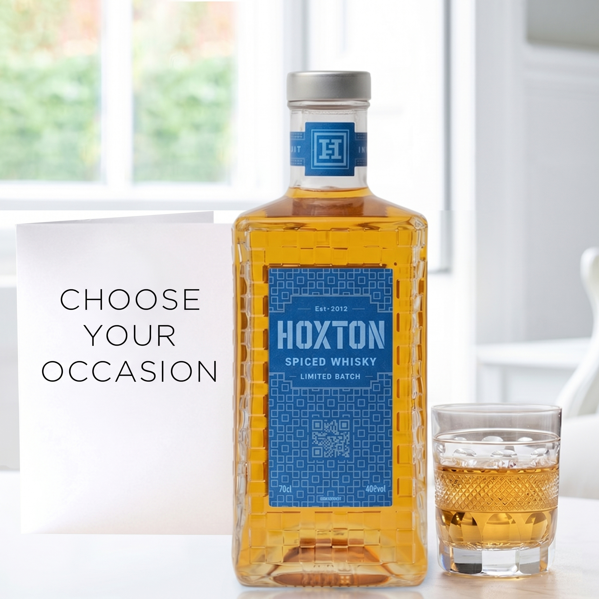 Hoxton Spiced Whiskey & Occasion Card - Gift Idea - Next Day Gift Delivery UK - Appleyard London