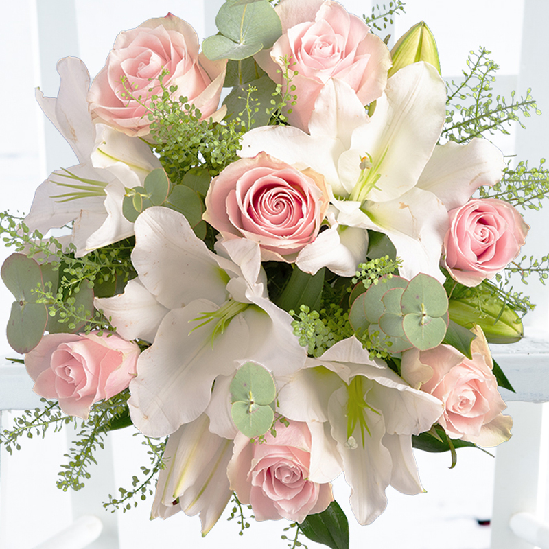 Rose & Lily - Pink - Flower Bouquet - Next Day Flower Delivery UK - Appleyard London