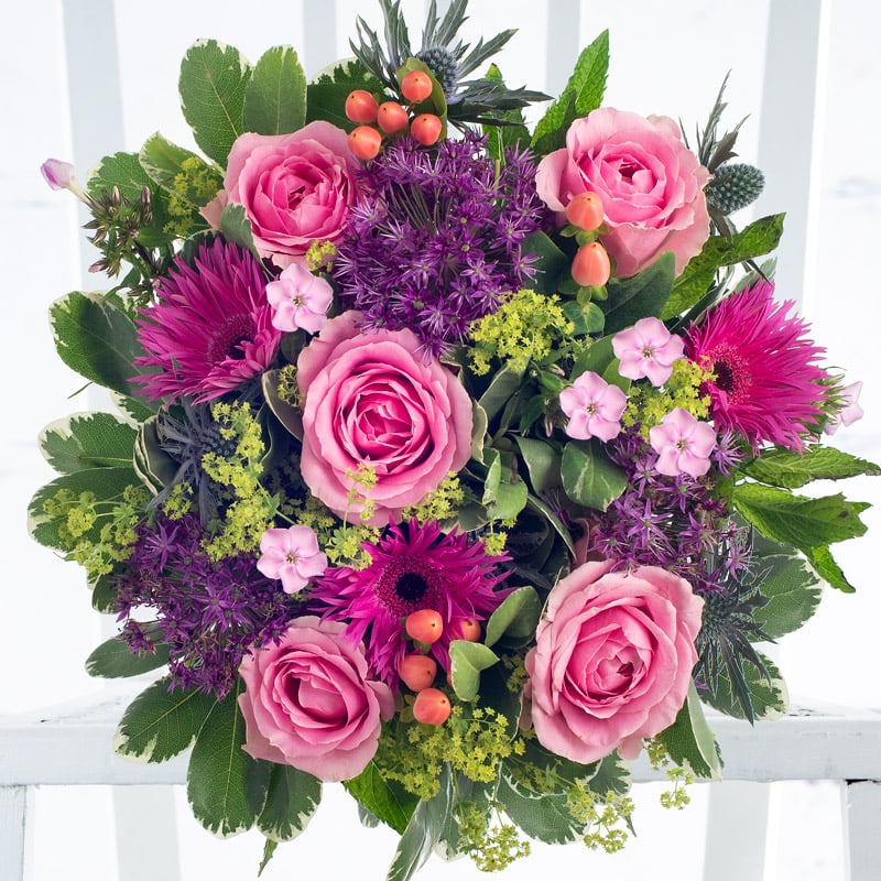 Luxury Summer Flower Bouquet - Strawberry Mojito - Mint - Daisies & Gerbera - Next Day Flower Delivery UK - Appleyard London