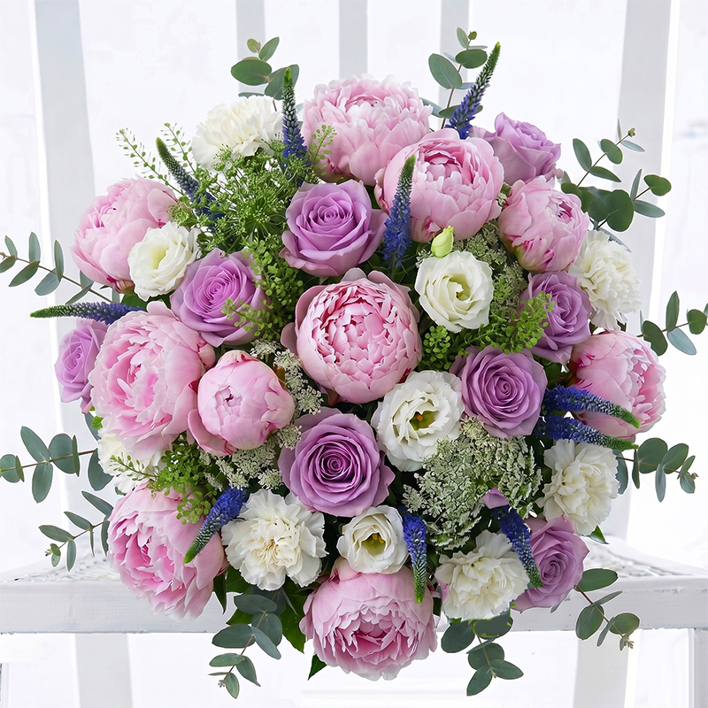 Pink Peony & Rose Bouquet – Luxury Fresh Peonies - Next Day Flower Delivery UK - Appleyard London