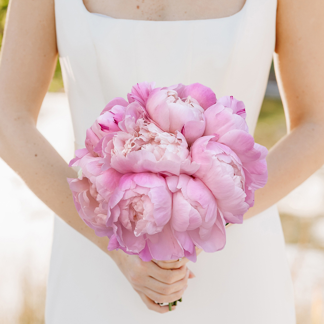 Pink Peony Bridal Bouquet - Wedding Flowers - Last Minute Bridal Bouquet Delivery UK - Appleyard London