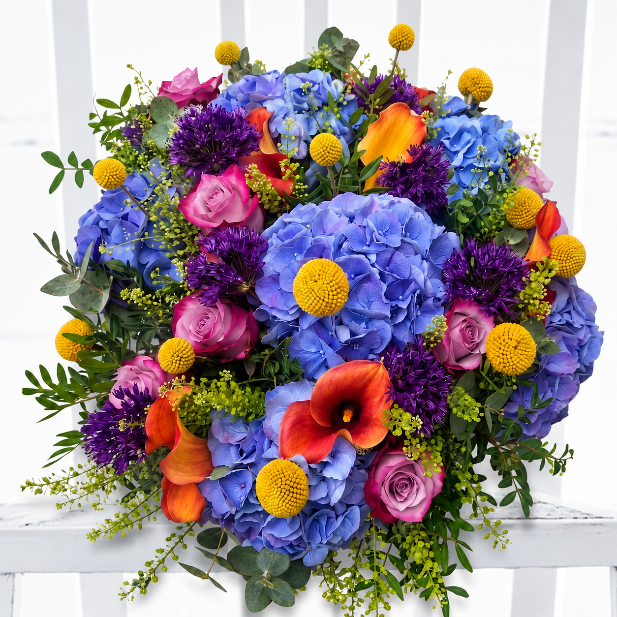 Luxury Summer Flower Bouquet - Aurora - Blue Next Day Flower Delivery UK - Appleyard London
