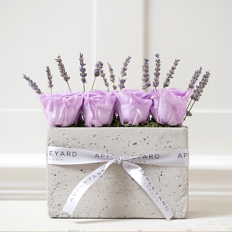 The Isabelle - Lavender - Roses - Flower Bouquet - Next Day Flower Delivery UK - Appleyard London