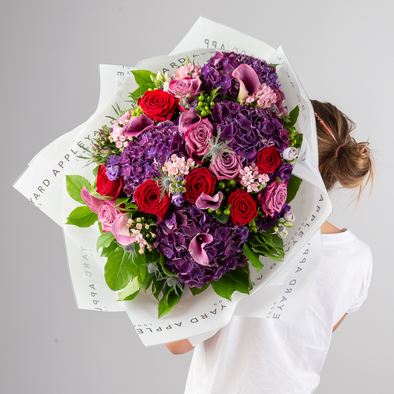 The Chelsea - Pink - Calla Lily & Hydrangea - Flower Luxury Bouquet - Next Day Flower Delivery UK - Appleyard London
