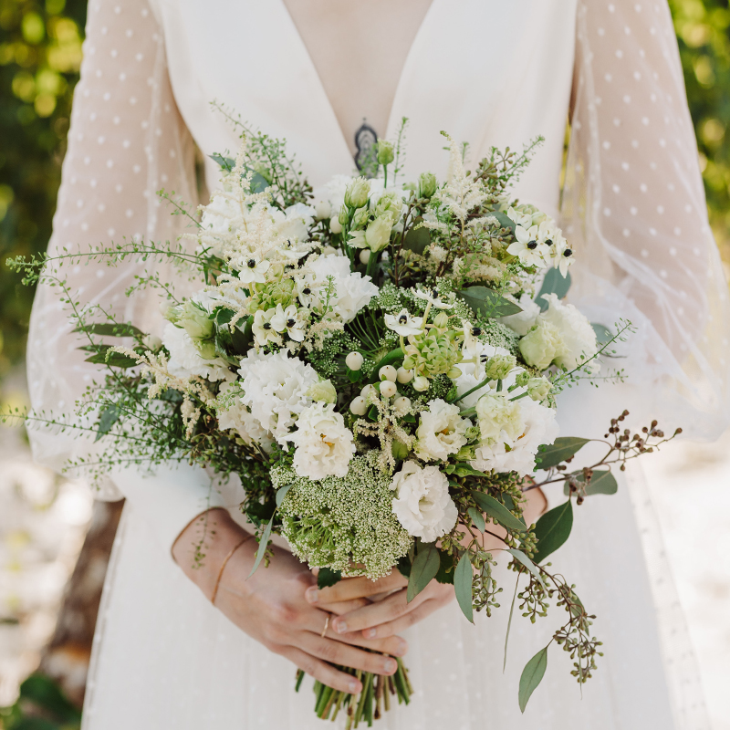 Wild Whimsy Collection - White - Wedding Flower Bouquet - Last Minute Wedding Flowers Delivery UK - Appleyard London