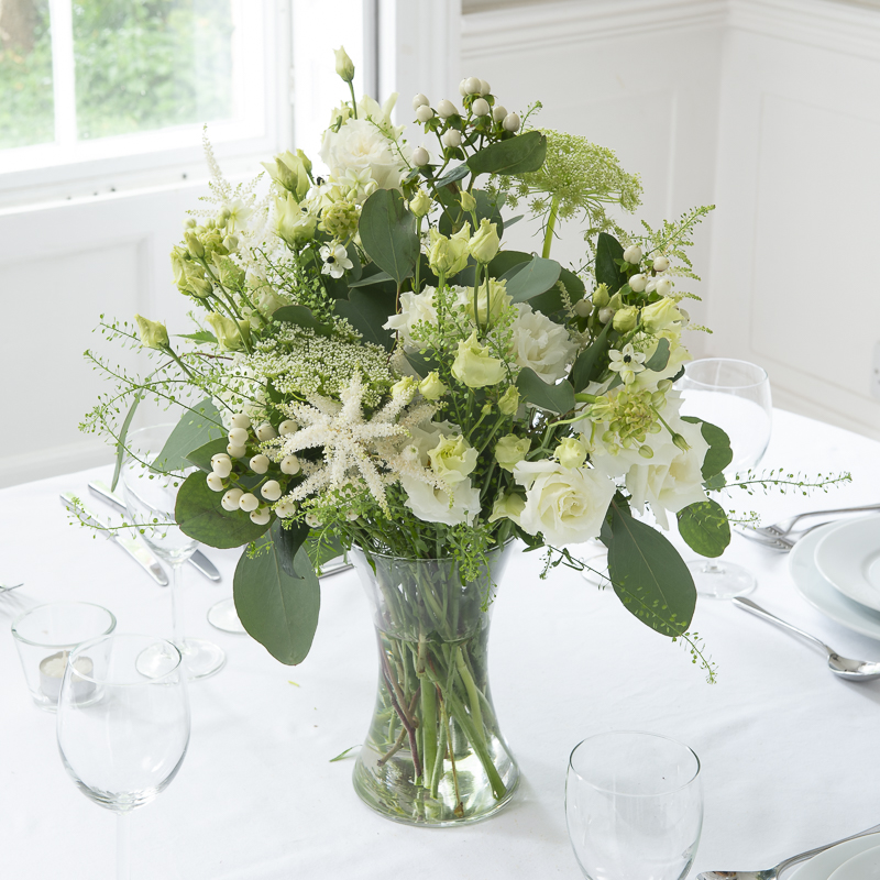 Wild & Whimsy Vase Table Centre - Wedding Flower Bouquet - Last Minute Wedding Flowers Delivery UK - Appleyard London