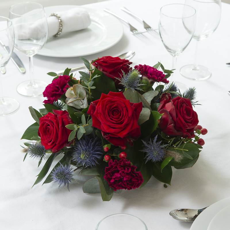 Ruby Allure Table Centres - Red - Wedding Flower Bouquet - Wedding Centrepieces - Last Minute Wedding Flowers Delivery UK - Appleyard London